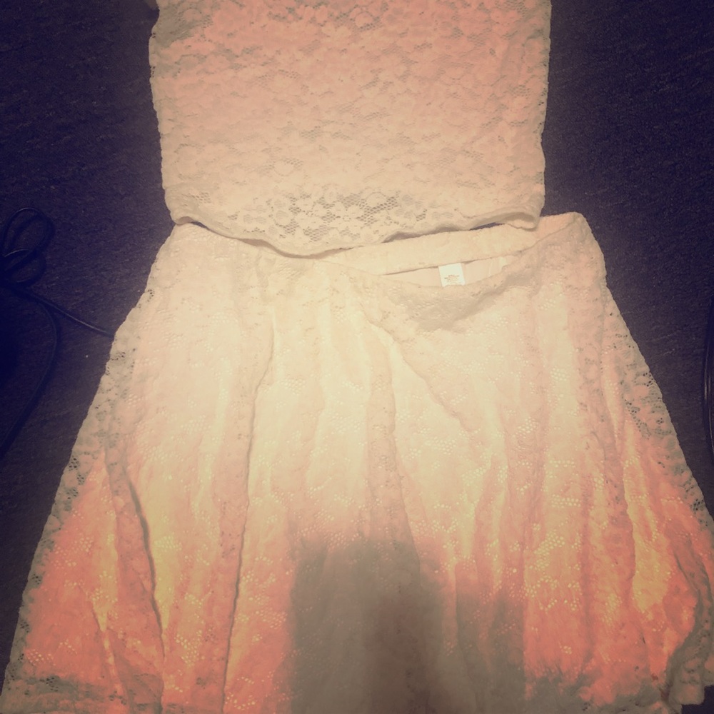 Two piece lace set